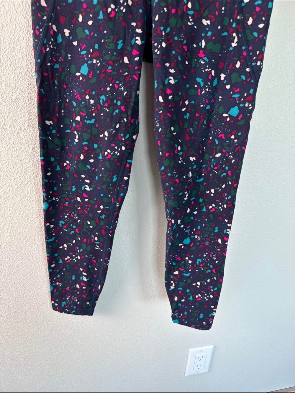 Sweaty Betty Power 7/8 High Rise Stretch Leggings Multi Stipple Print Women’s 6 - Picture 4 of 10